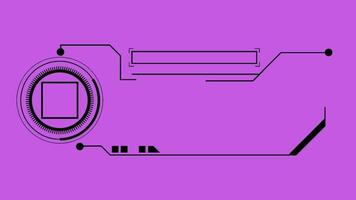 Sci-Fi Lower Thirds HUD Square and Circle video