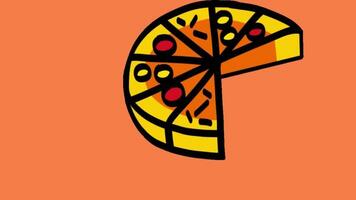 2d animated pizza video