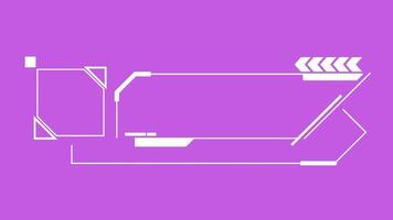 Sci-Fi Lower Thirds HUD Square and Circle video