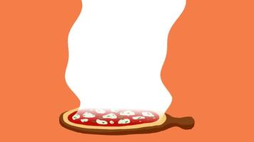 2d animiert Pizza video