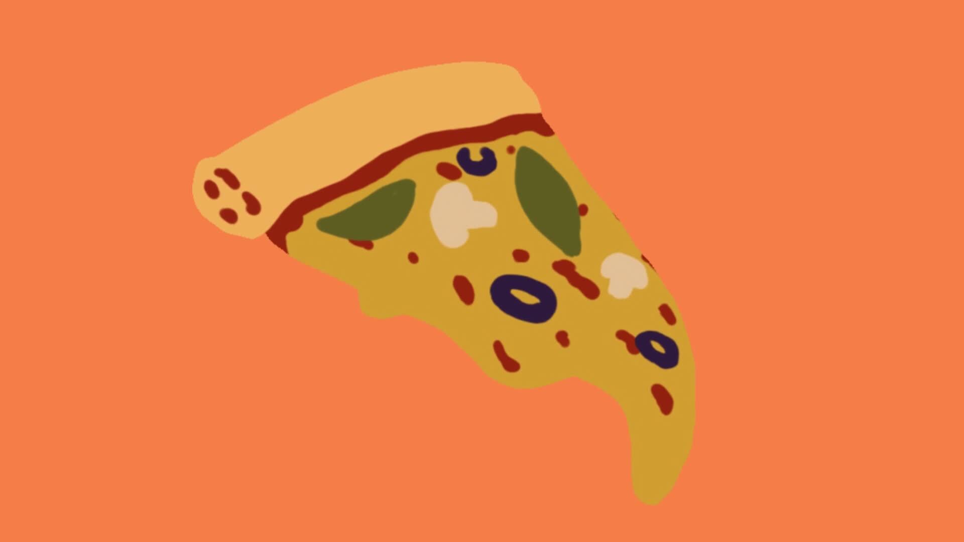 2d animated pizza 35345524 Stock Video at Vecteezy