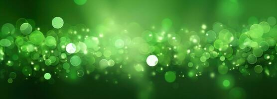 AI generated green bokeh background stock footage, photo