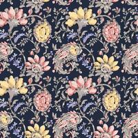 Floral Fantasy Weaves Textile Harmony. vector