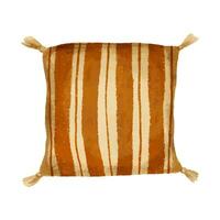 Red striped pillow. Hand drawn texture illustration isolated on white background vector