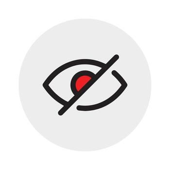 Hide Password vector icons, for website design, app, UI