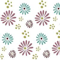 Graceful Petal Waltz Floral Fabric Reverie. vector