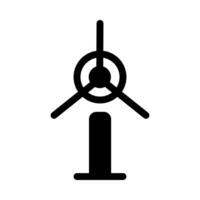 Wind turbine icon for green energy and sustainability vector