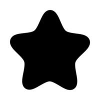 Star icon for ratings, reviews, and sky concepts vector