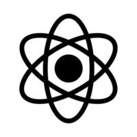 átomo icono para ciencia, tecnología, y innovación vector