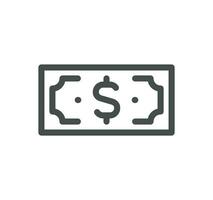 Banking and finance related icon outline and linear vector. vector