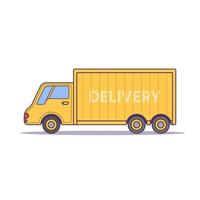 entrega camión, entrega y logístico elemento vector