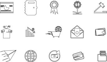 Line Business Icon Illustrative vector