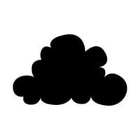 Toy cloud icon vector. Baby clouds illustration sign. Cloud symbol or logo. vector