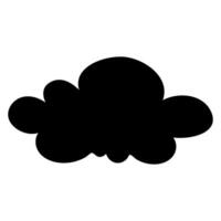 Toy cloud icon vector. Baby clouds illustration sign. Cloud symbol or logo. vector