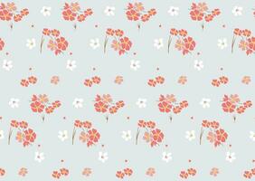 Graceful Petal Waltz Floral Fabric Reverie. vector