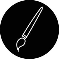 Paint brush black icon in trendy flat or line style isolated . Paint brush page symbol for website graphic design logotype, app, UI. Paint roller vector. vector