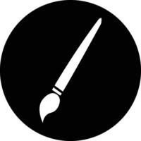 Paint brush black icon in trendy flat  style isolated . Paint brush page symbol for website graphic design logotype, app, UI. Paint roller vector. vector