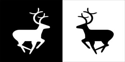 Illustration vector graphics of deer icon