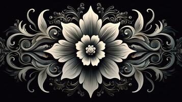 AI generated Abstract background with geometric shapes, lines, circles, dots. Bauhaus style. Swiss aesthetic photo