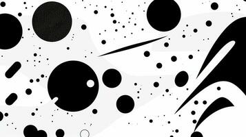 AI generated Abstract background with wavy shapes, circle, lines. Bauhaus style photo