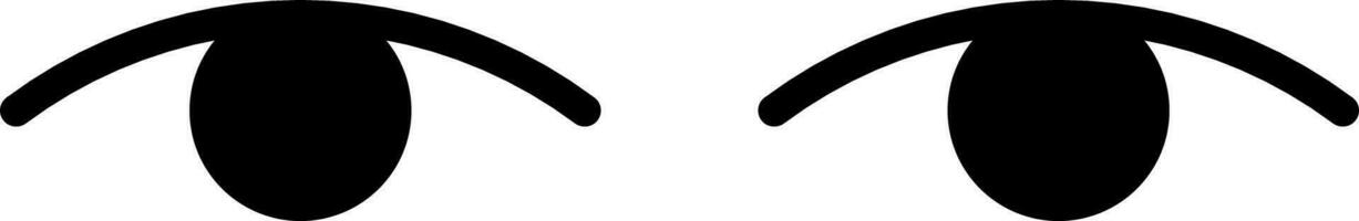 pair of eye icon vector