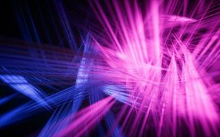 Abstract glowing neon lines background, 3d rendering. photo