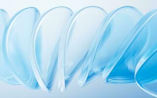 Abstract curve glass geometry background, 3d rendering. photo