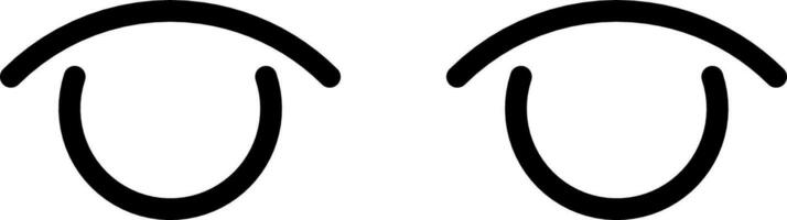 pair of eye icon vector