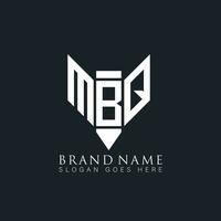 MBQ abstract letter logo. MBQ creative monogram initials letter logo concept. MBQ Unique modern flat abstract vector letter logo design.