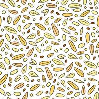 Seamless pattern with grains. vector