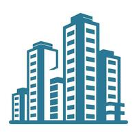 A City Building logo vector isolated on a white background