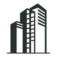 A City Building logo vector isolated on a white background