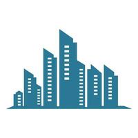 A City Building logo vector isolated on a white background