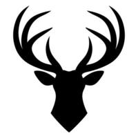 Deer Antler silhouette vector icon isolated on a white background