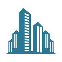 A City Building logo vector isolated on a white background