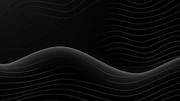 AI generated Abstract minimalistic background with wavy lines photo