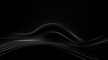 AI generated Abstract minimalistic background with wavy lines photo