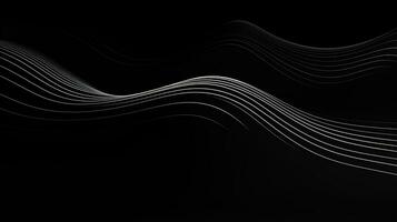AI generated Abstract minimalistic background with wavy lines photo