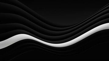 AI generated Abstract minimalistic background with wavy lines photo