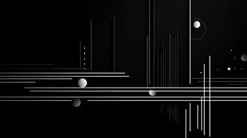 AI generated Abstract minimalistic background with geometry lines photo