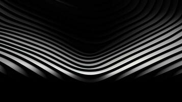 AI generated Abstract minimalistic background with wavy lines photo