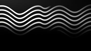 AI generated Abstract minimalistic background with wavy lines photo