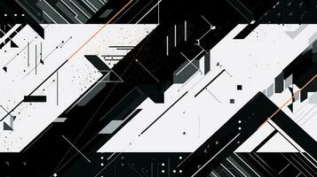 AI generated Abstract background with geometric shapes. Bauhaus style photo