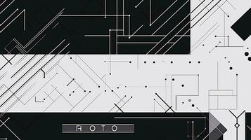 ai generado resumen antecedentes con geométrico formas Bauhaus estilo foto