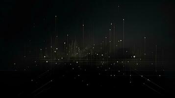 AI generated Abstract background with geometric shapes, lines, circles, dots. Bauhaus style. Network concept photo