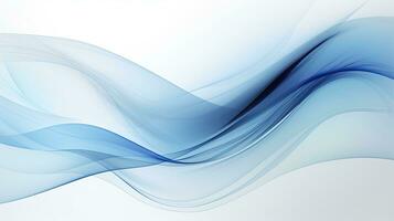 AI generated Trendy Geometric Abstract Background with Blue and White Gradient Waves. photo