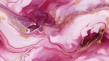 AI generated Alcohol ink art, a stylish blend of marble swirls and agate ripples, creating an abstract and trendy background for wallpapers, posters, cards, invitations, and websites. photo