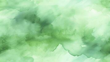 AI generated Abstract Green Watercolor Texture for a Vibrant Background. photo