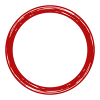 Zen Circle Icon Symbol on the Red Color. Zen Illustration for Logo, Art Frame, Art Illustration, Website or Graphic Design Element. Format PNG