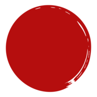 zen cirkel icoon symbool Aan de rood kleur. zen illustratie voor logo, kunst kader, kunst illustratie, website of grafisch ontwerp element. formaat PNG